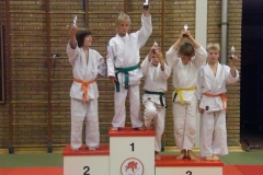 judo 55. 1e Kelly - 2e Rutger - 3e Jip - 3e Thijmen - 3e Erno