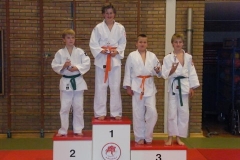 judo 61. 1e Nick - 2e Tom - 3eRobbert - 3e Rick